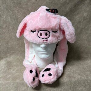 NEW Pig Flappy Ear Hat, Winter Hat, Snow Hat, Cold Weather Hat